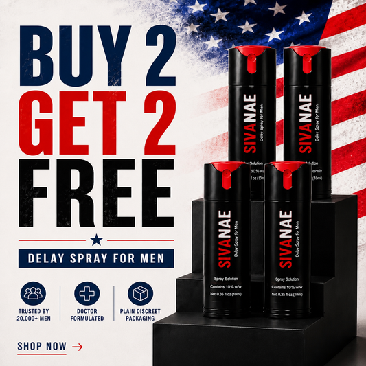A doctor-formulated lidocaine spray built for more time and more control, without a prescription or awkward pharmacy counter.