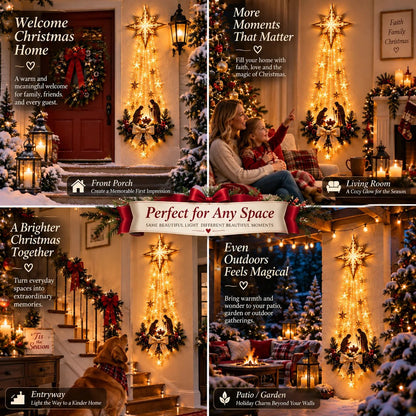 Lighted Bethlehem Star Christmas Wall & Porch Decor