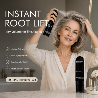 Peach-scented volumizing & setting spray