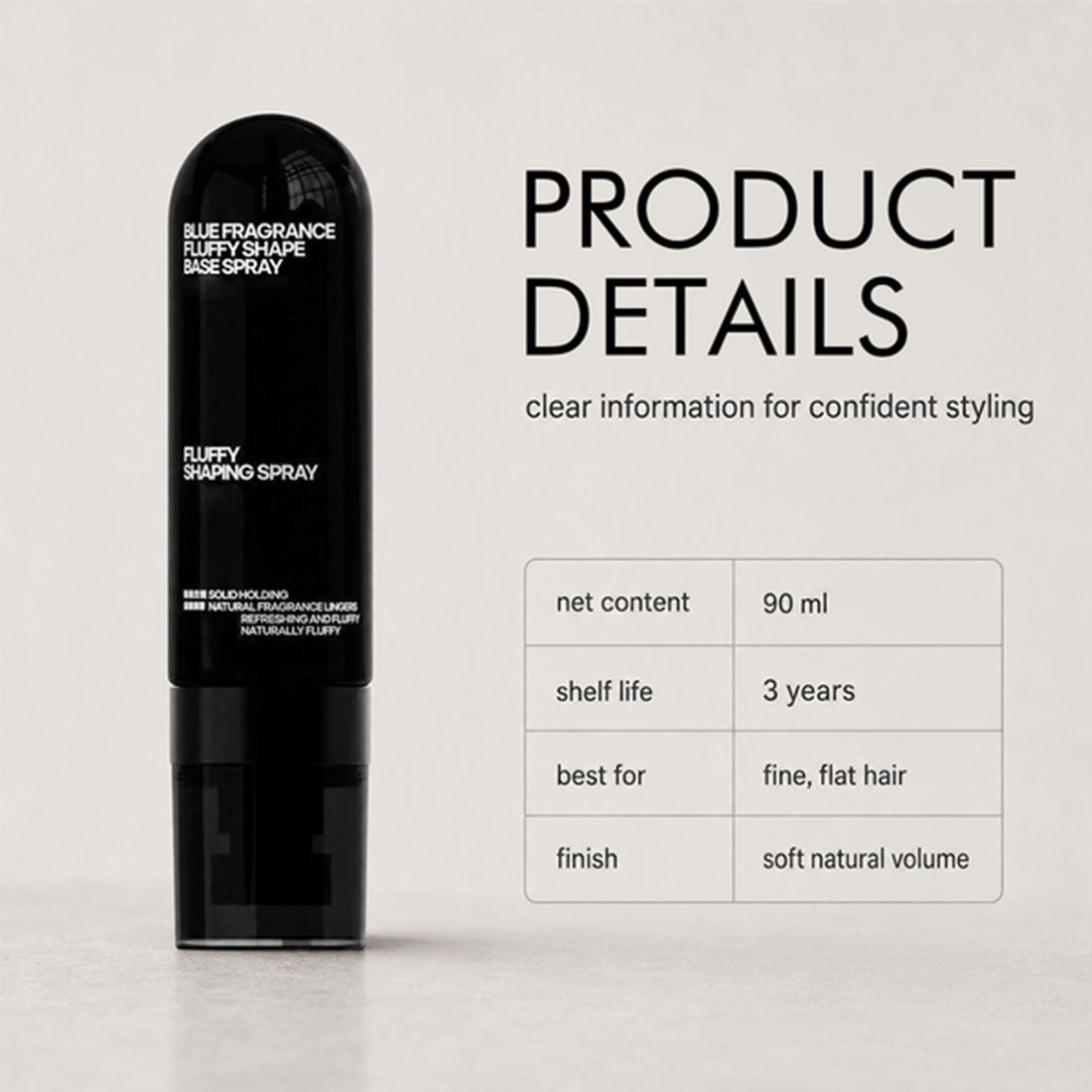 Peach-scented volumizing & setting spray
